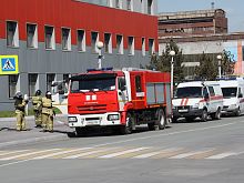 На Уральской Стали прошли противопожарные учения