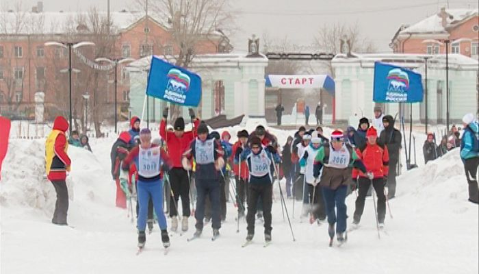 Новотройчане вышли на «Лыжню России»