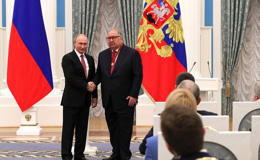 Владимир Путин наградил Алишера Усманова за вклад в развитие российской экономики, культуры и спорта