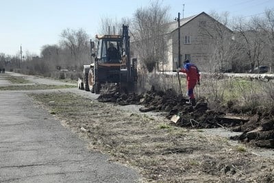 В Новотроицке на бульваре Ломоносова начался ремонт