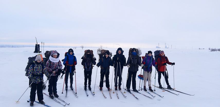 Юные туристы из Новотроицка совершили многодневный лыжный поход по Губерлинским горам