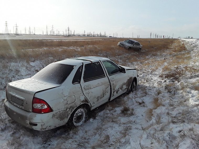 В Новотроицке первый снег стал причиной 7 аварий