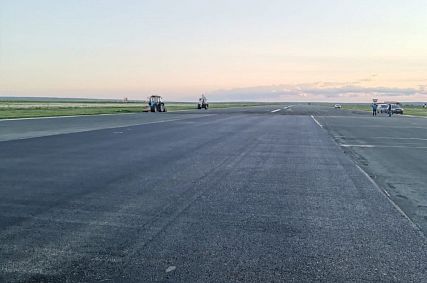 Ремонт взлётно-посадочной полосы аэропорта Орска завершили