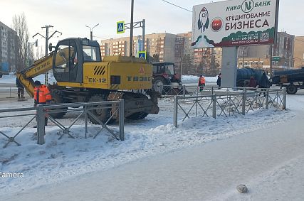 На главной улице Новотроицка произошла коммунальная авария