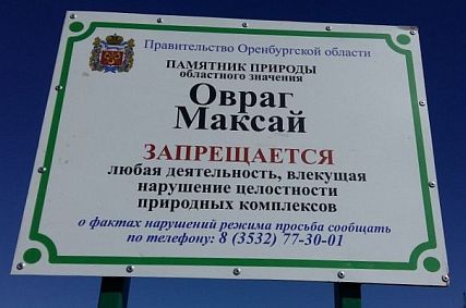 Суд обязал администрацию Новотроицка принять меры по охране оврага Максай