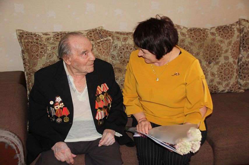 Новотройчанин, ветеран Великой Отечественной войны Анатолий Евдокимов отметил 95-летний юбилей 