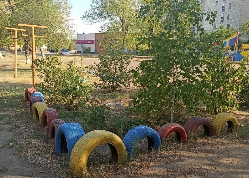 В Оренбуржье ввели штраф за использование автомобильных покрышек в садовом декоре